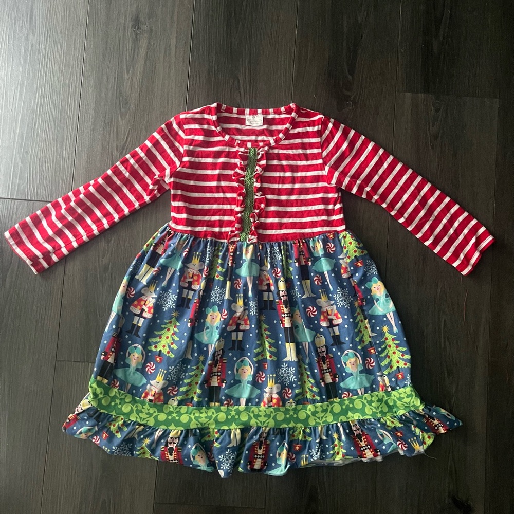Size 2XL/8 Boutique Christmas Nutcracker Dress